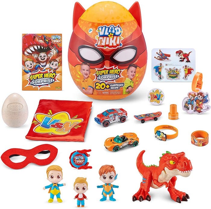 ZURU VLAD AND NIKI RED SUPERHERO SURPRISE EGG