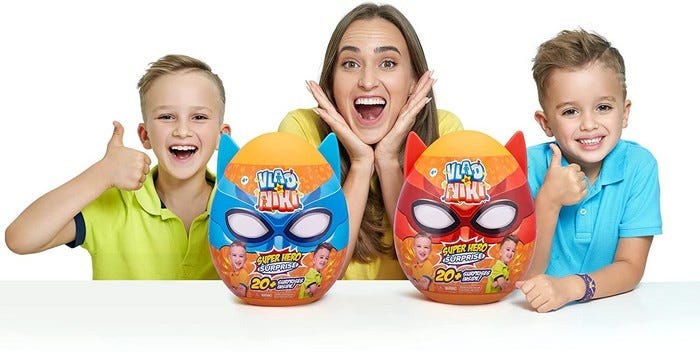 ZURU VLAD AND NIKI RED SUPERHERO SURPRISE EGG