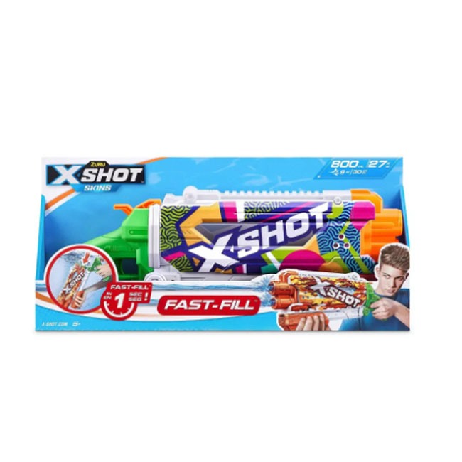 ZURU X-SHOT WATER SHOTGUN FAST FILL SKINS