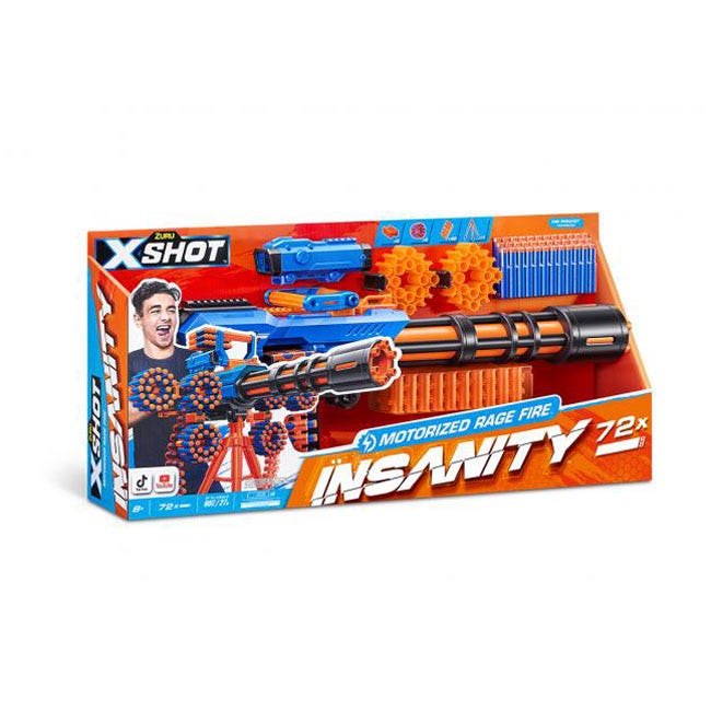 X-SHOT INSANITY MOTORIZED RAGE FIRE WITH TRIPOD