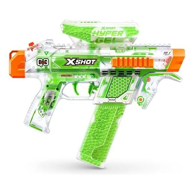 ZURU X-SHOT HYPER GEL GLOW IN THE DARK GEL BLASTER WITH 5000