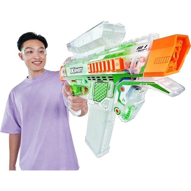 ZURU X-SHOT HYPER GEL GLOW IN THE DARK GEL BLASTER WITH 5000