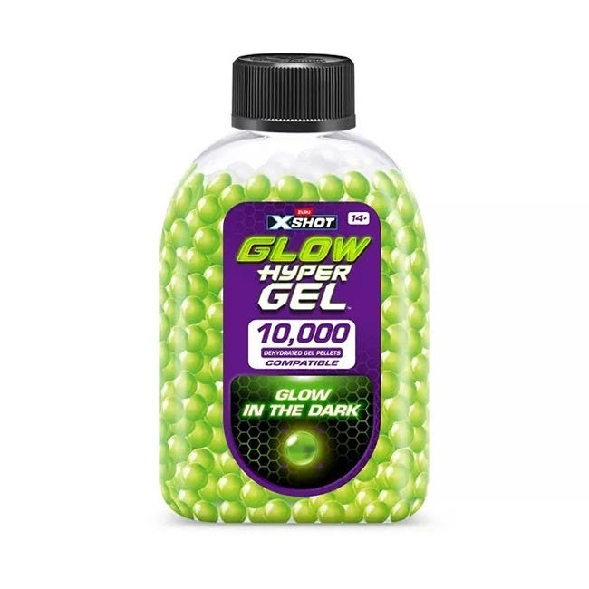 X-SHOT HYPER GEL GLOW IN THE DARK GELLET REFILL -15000 PCS