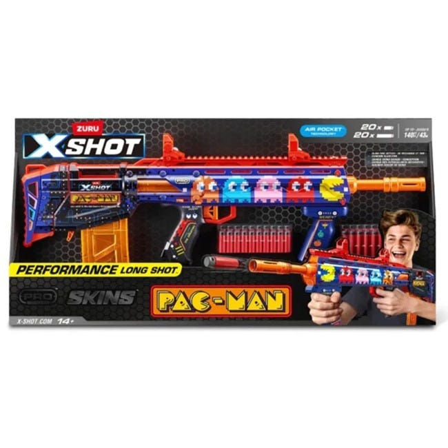 X-SHOT  SINISTER PACMAN SKINS PRO DART BLASTER