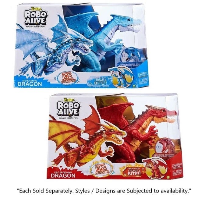 ZURU ROBO ALIVE ICE BREATHING DRAGON