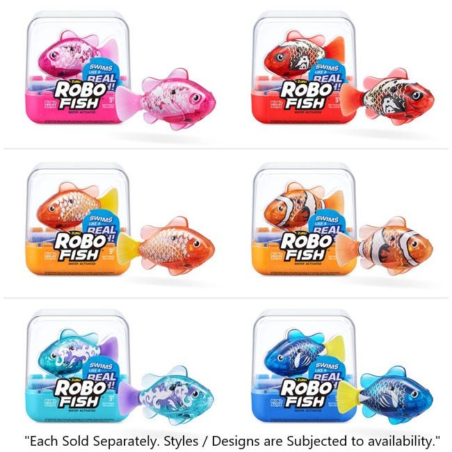 ZURU ROBO ALIVE SERIES-3 ROBO FISH PEIXE WATER ACTIVATED