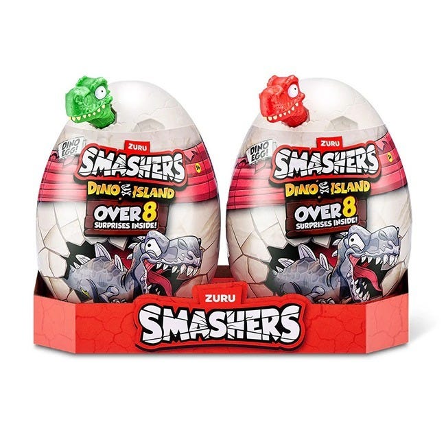 ZURU SMASHERS MINI DINO ISLAND EGG COMBO-2PACK