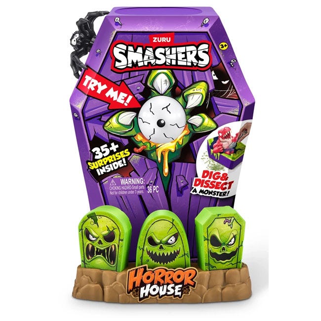 ZURU SMASHERS MEGA HORROR HOUSE INTERACTIVE TOY