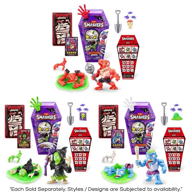 ZURU SMASHERS MEDIUM HORROR HOUSE INTERACTIVE TOY