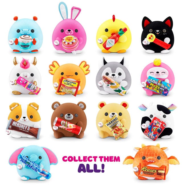 ZURU SNACKLES KELLOGGS FROOT LOOPS COW 14-INCH PLUSH WAVE 2