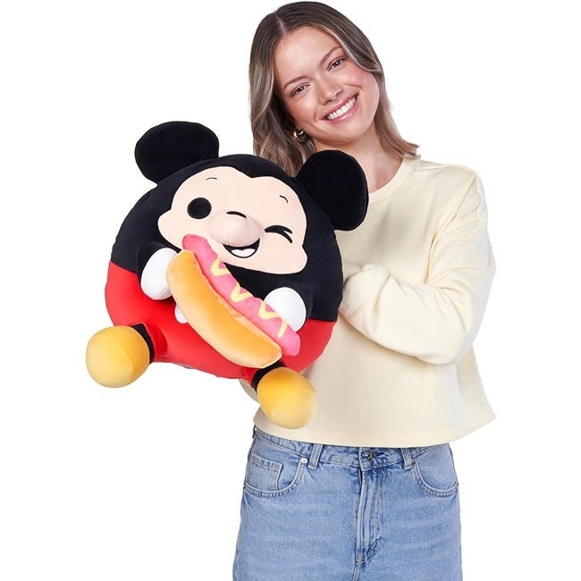 ZURU SNACKLES 14-INCH DISNEY MICKEY N HOTDOG CAKE PLUSH