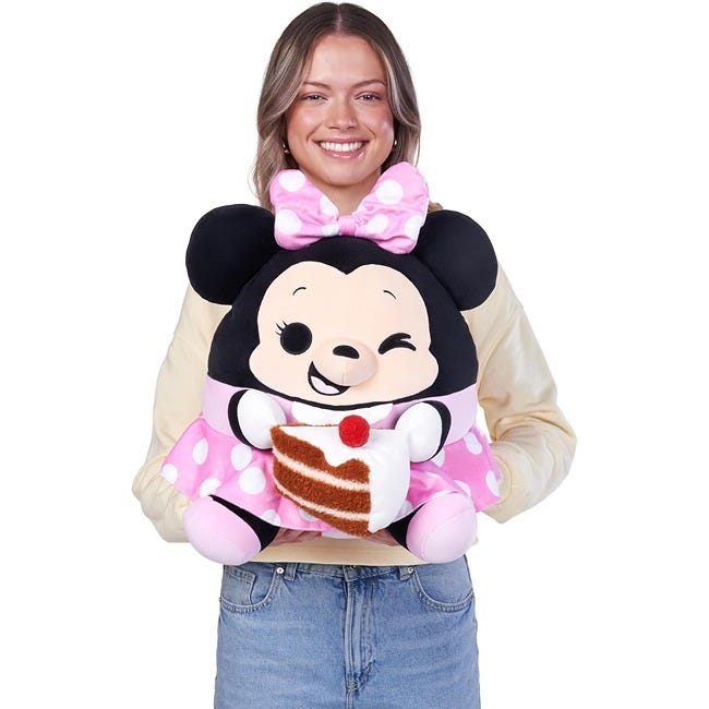 ZURU SNACKLES 14-INCH DISNEY MINNIE N CHOCOLATE CAKE PLUSH