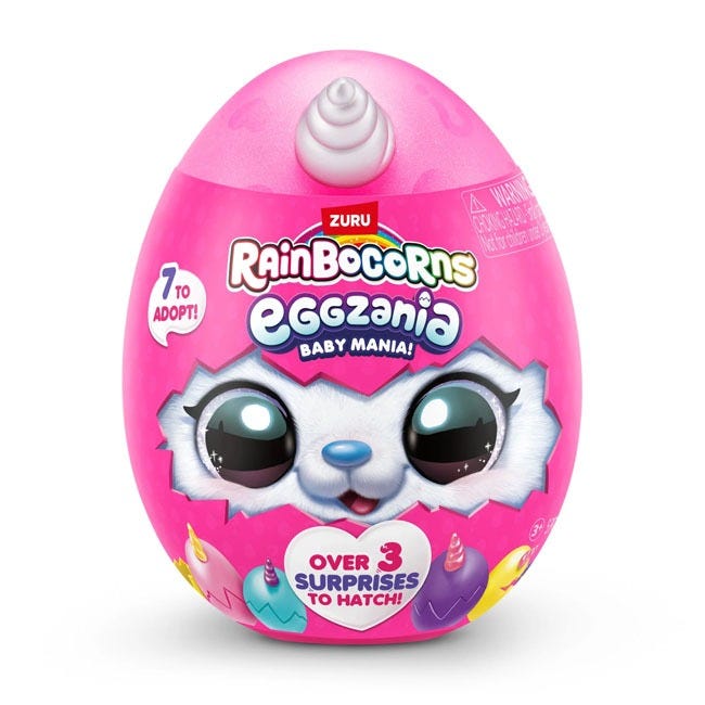 RAINBOCORNS SERIES 1 BABY EGGZANIA SURPRISE PLUSH ASSORTED