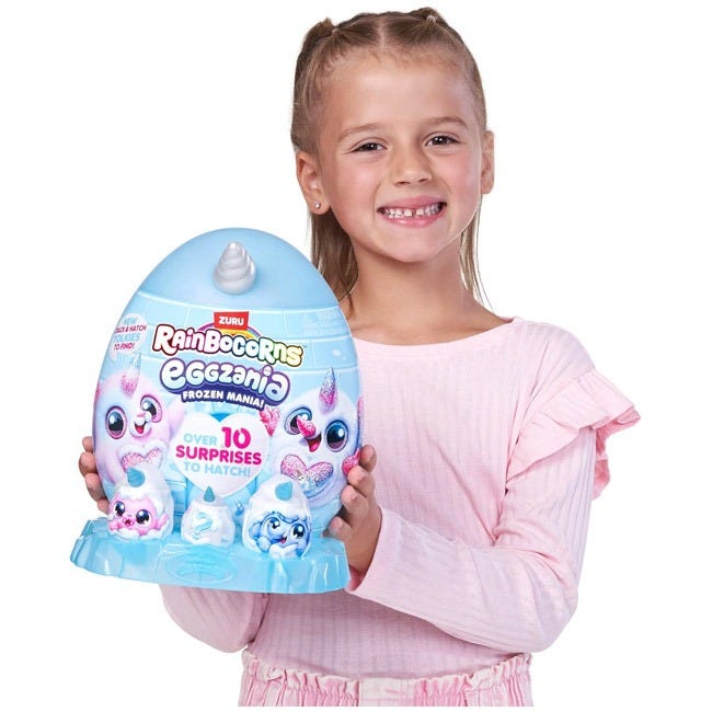 RAINBOCORNS SERIES 1 EGGZANIA FROZEN MANIA SURPRISE PLUSH