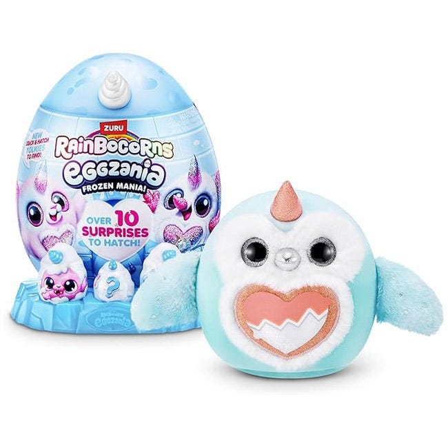 RAINBOCORNS SERIES 1 EGGZANIA FROZEN MANIA SURPRISE PLUSH