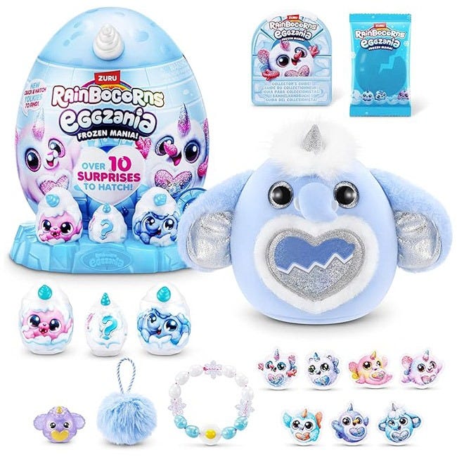 RAINBOCORNS SERIES 1 EGGZANIA FROZEN MANIA SURPRISE PLUSH