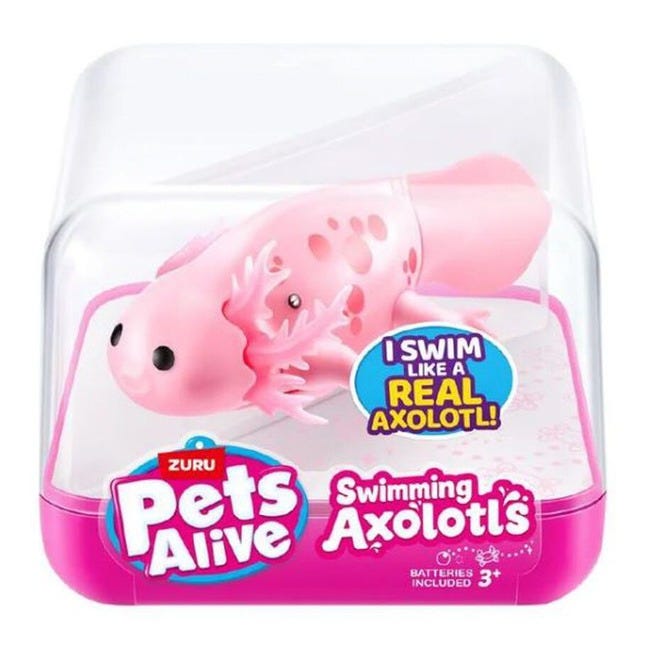 ZURU PETS ALIVE SWIMMING AXOLOTL ASSORTED
