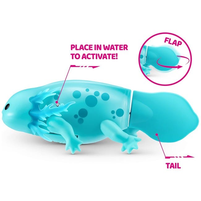 ZURU PETS ALIVE SWIMMING AXOLOTL ASSORTED