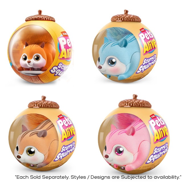 ZURU PETS ALIVE SCURRY'N SCURRY SQUIRREL INTERACTIVE PET