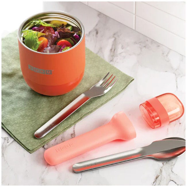 ZOKU POCKET UTENSIL SET PEACH